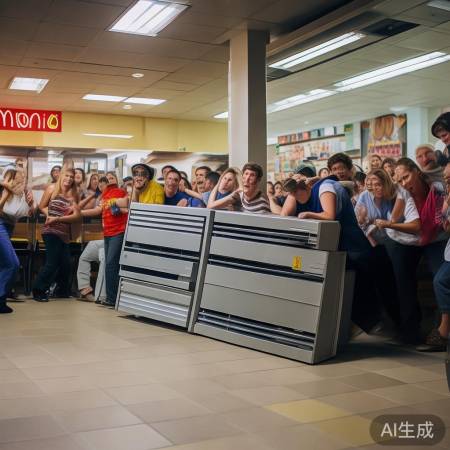 麦当劳空调掉落惊吓事件