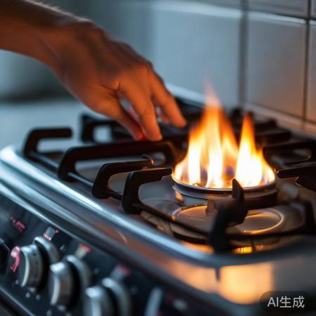 燃气灶熄火,火焰小,压力低