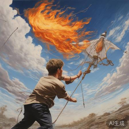 火焰不稳定，像放风筝