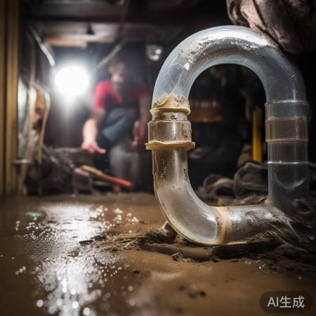 塑料管修补咬烂下水管