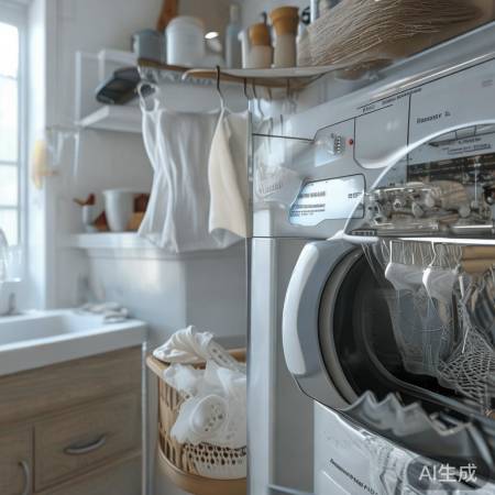 选择轻柔洗程序，护内衣。