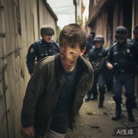 小偷被警察擒获，心有余悸