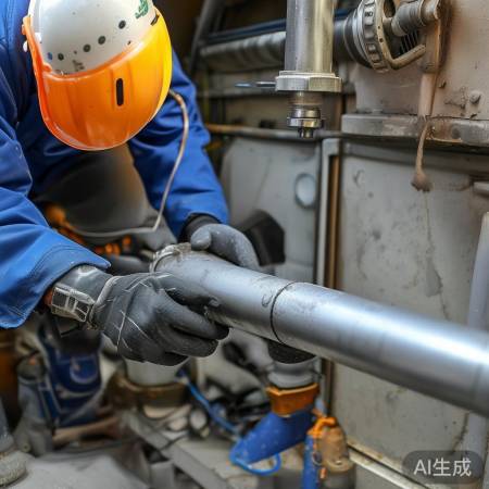 连接排水管,注意安全防返水