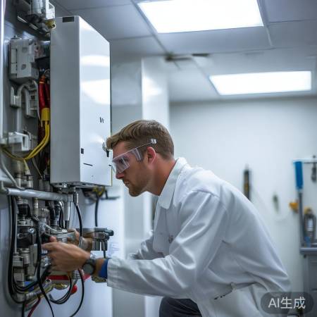 检查部件,测试壁挂炉