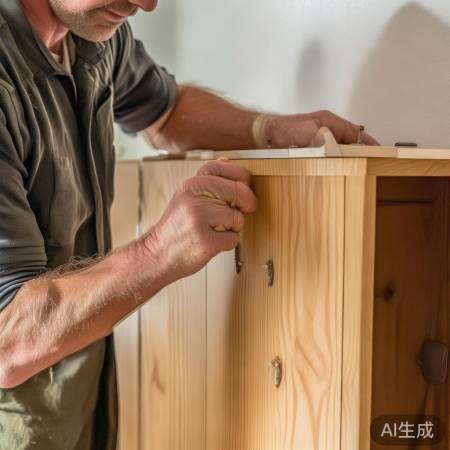 衣柜安装,螺丝固定牢固