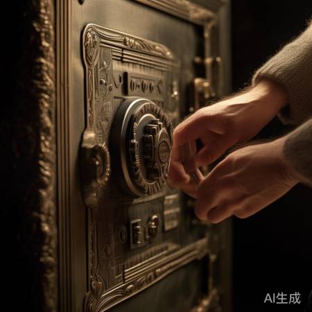 轻柔转动,防损保险柜