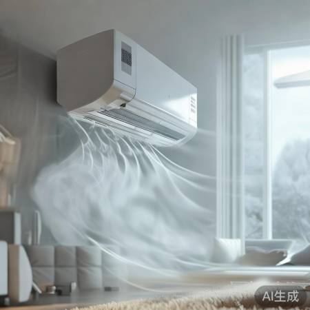 空调向上调节,温度均匀省电