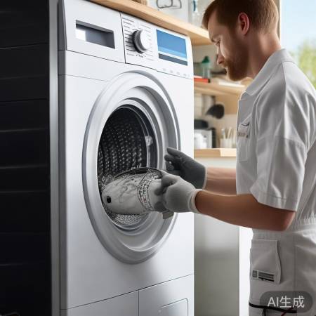 检查洗衣机连接处防漏水