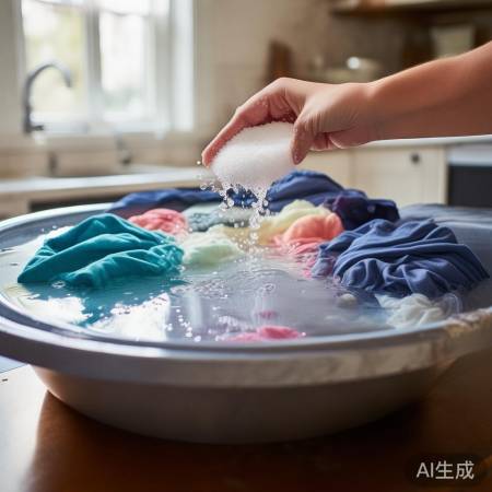 食盐浸泡防染色扩散