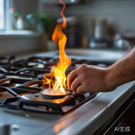 燃气压力不足，火焰弱