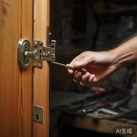 检查门锁,清除卡物