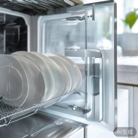 餐具整齐消毒，勿湿放消毒柜