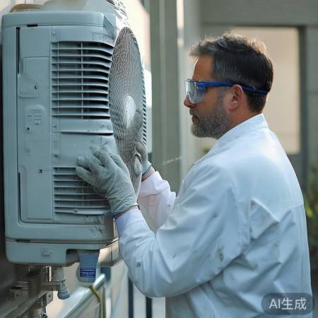 定期清洁空气能地热