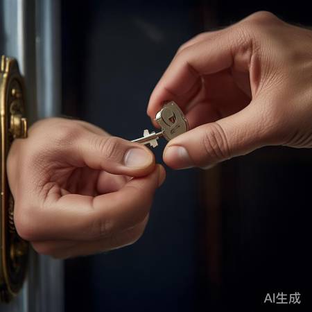 检查钥匙与锁芯是否匹配