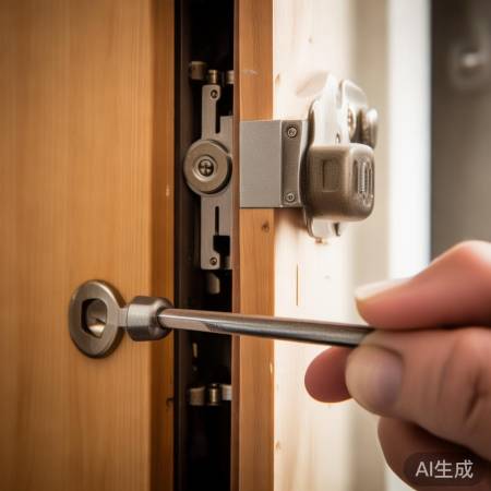 调试锁具,顺畅调整。