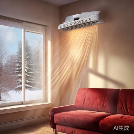 回风口不宜窗下，影响暖气效果。