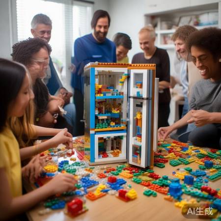 乐高冰箱拼搭乐,周末亲子时光