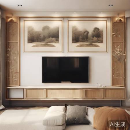 “电视墙简约增艺术”
