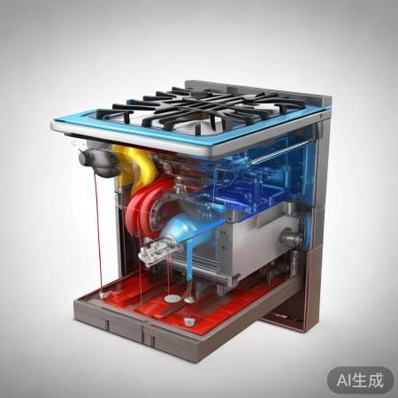集成灶接气方向图示