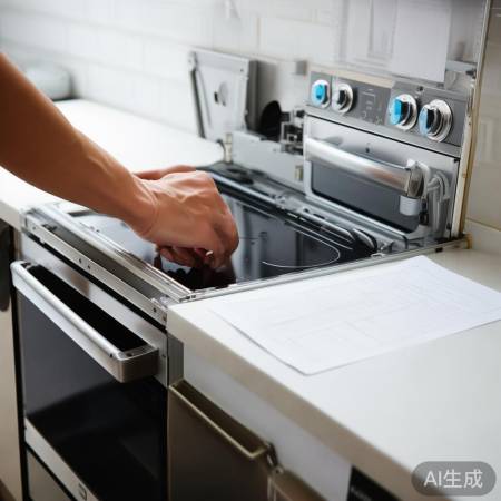 安装集成灶，按说明操作