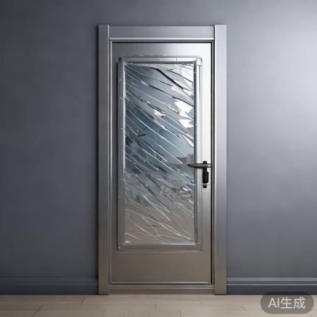 “钛合金防盗门玻璃门道揭秘”