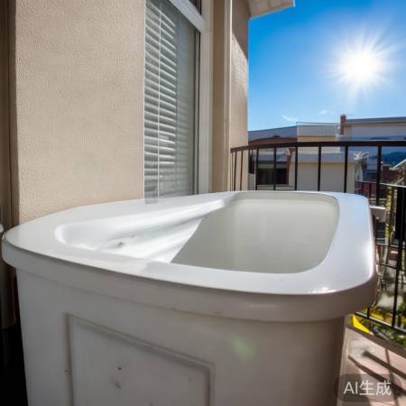 阳台洗衣机槽白得耀眼