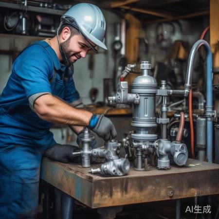 组装水泵,检查水压