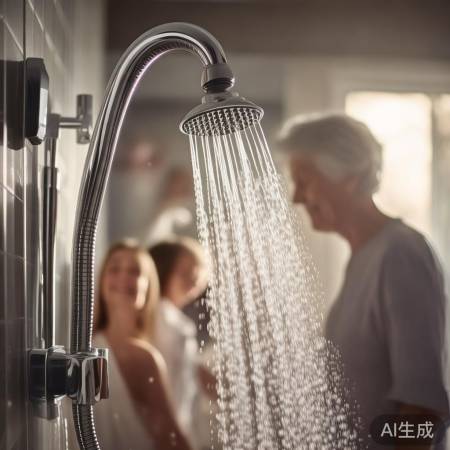 “伸缩喷头，贴心设计”