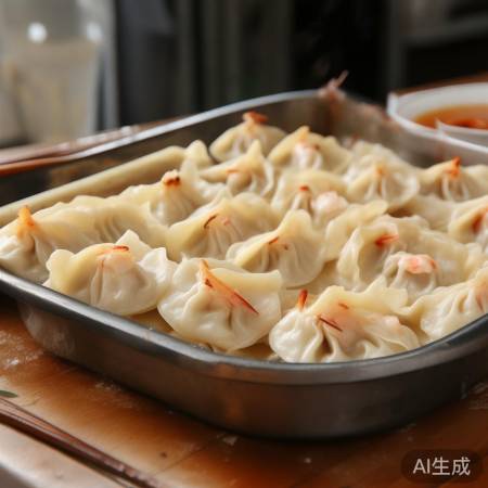 冷藏虾饺回温享用