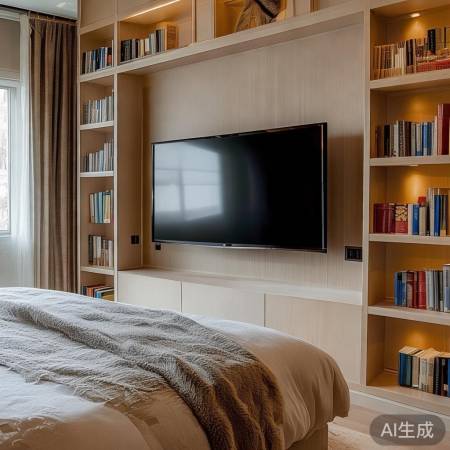 乐开智能家电售后电话维修客服传授：主卧装修必看：如何选择合适的电视及摆放位置