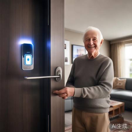指纹锁安全方便，老人易上手