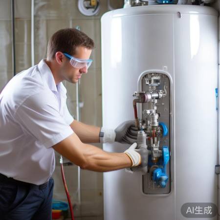 检查热水器阀门及水质处理