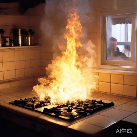 燃气灶爆燃现象