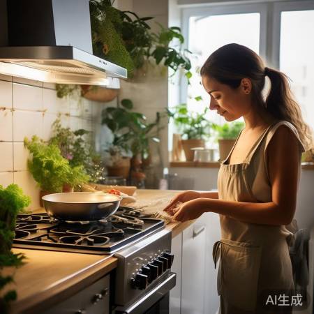 厨房除味，绿植助力