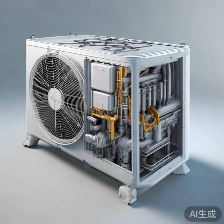 空气能CAD元件图揭秘