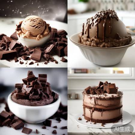 冷冻巧克力，美味创意食