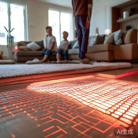 地暖两种：热水电热，各有利弊。