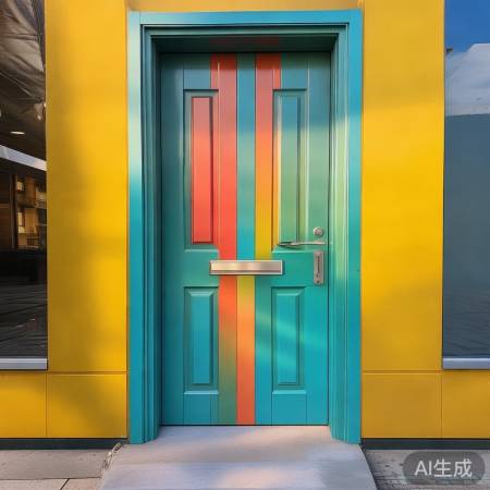 门焕然一新，焕发光彩