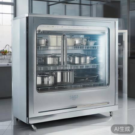 消毒柜一键消毒，容量大，装得下