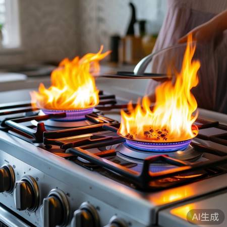 双灶猛火，炒菜省时