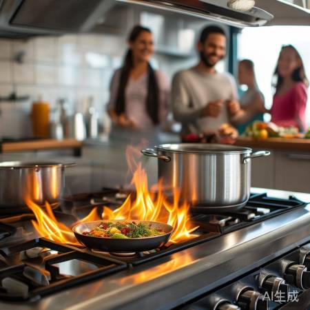 猛火燃气灶，烹饪盛宴