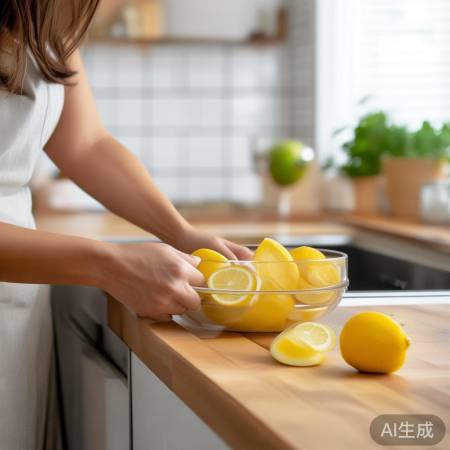 “柠檬柚皮除油烟机异味”